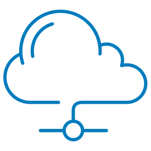 Icon showing a cloud